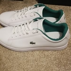 Never worn US size 13 men's lacoste white sneakers